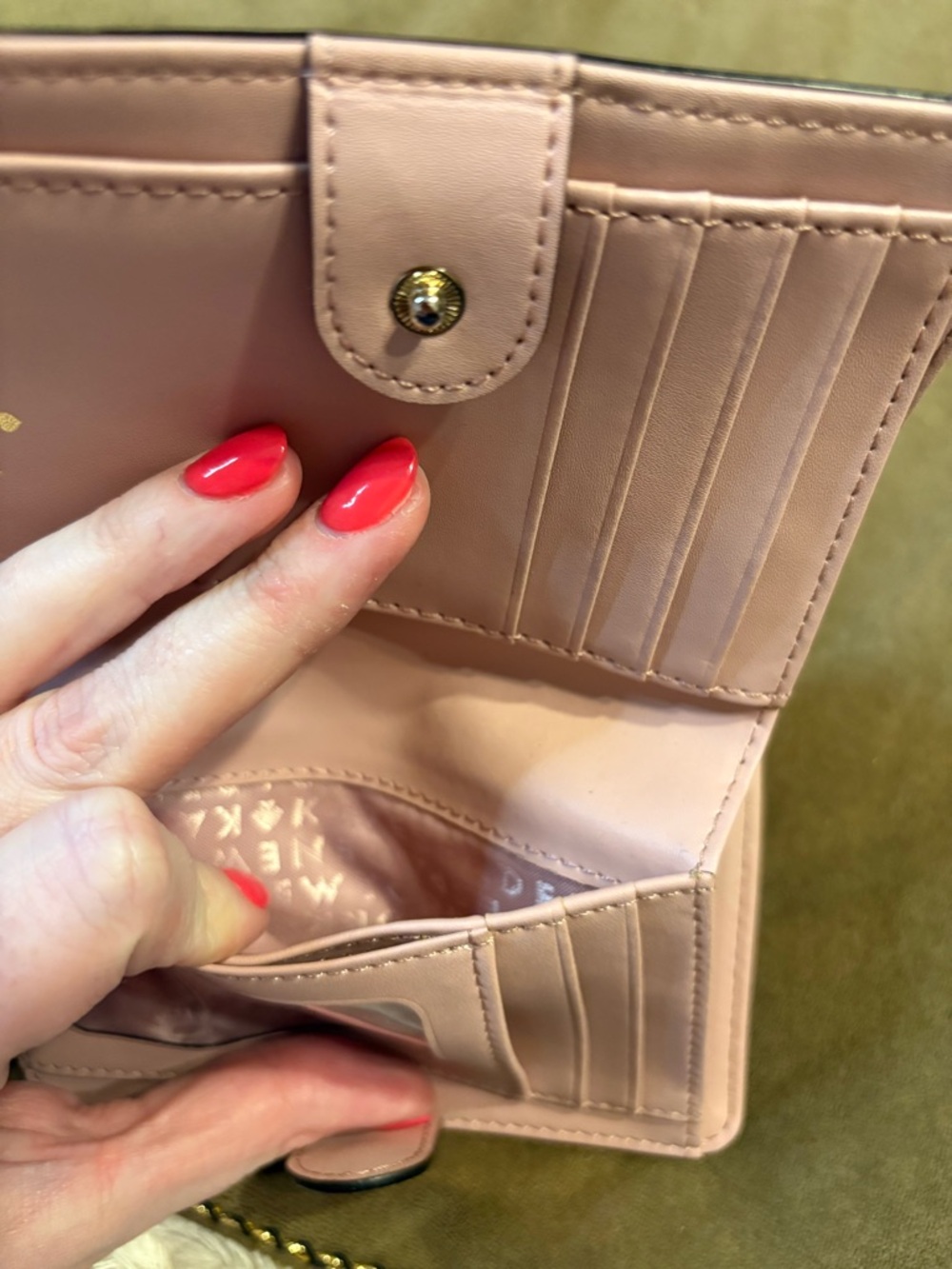 kate♠️spade pink pebbled leather wallet - Picture 9 of 16